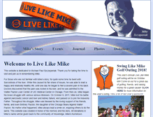 Tablet Screenshot of livelikemike.com